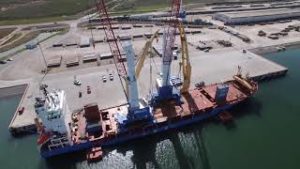 New Mobile Harbor Cranes Arrive at Port of Brownsville